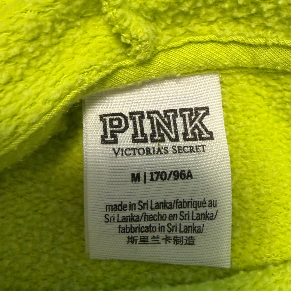 Victorias Secret neon green PINK Hoodie and Sweatpants Set - Picture 2 of 2
